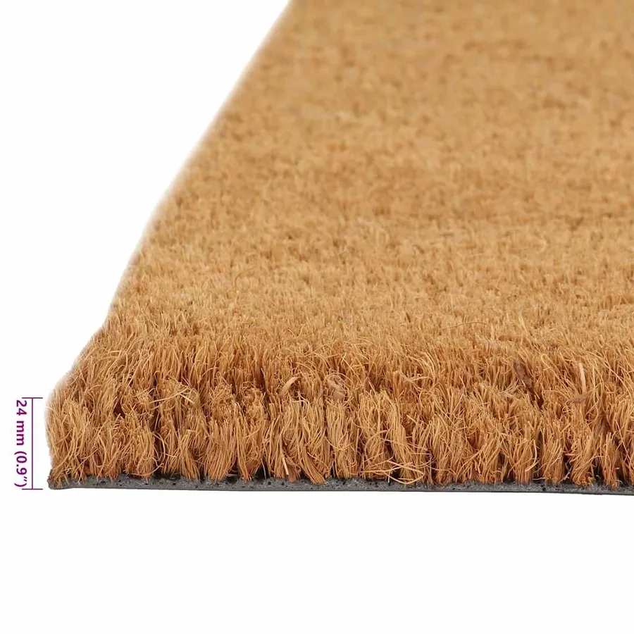 Tapis de porte naturel 100x200 cm fibre de coco touffeté - 6