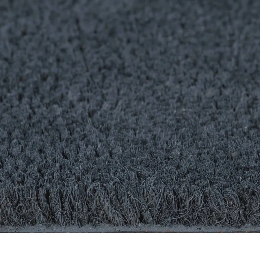 Tapis de porte gris foncé 100x300 cm fibre de coco touffeté - 5