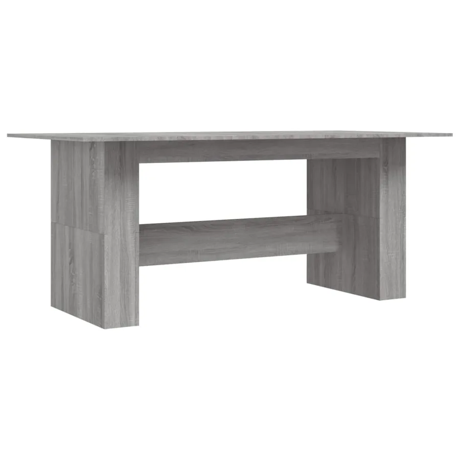 Table à dîner sonoma gris 180x90x76 cm bois d'ingénierie - 2