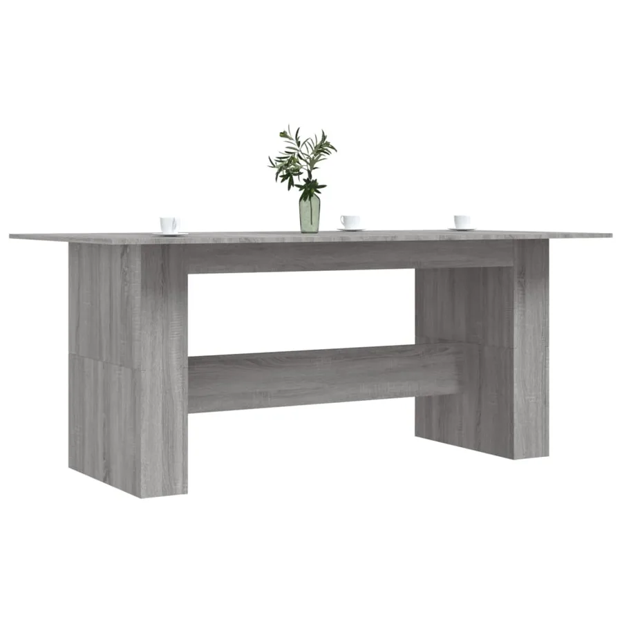 Table à dîner sonoma gris 180x90x76 cm bois d'ingénierie - 3