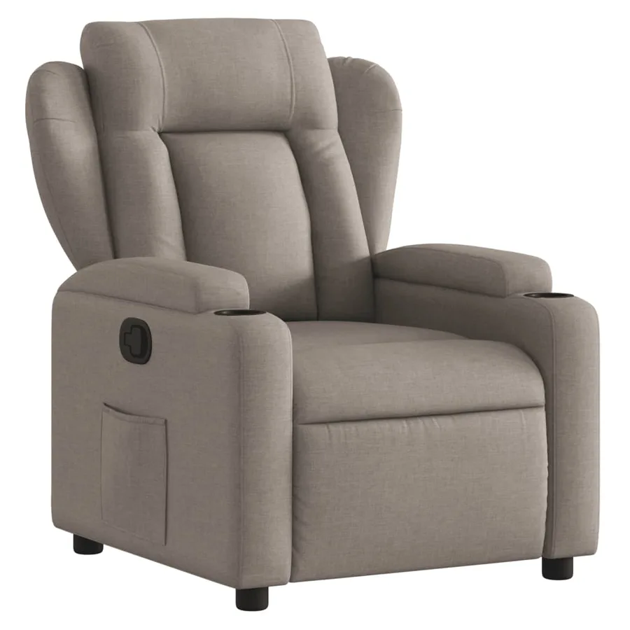 Fauteuil inclinable Taupe Tissu - 2