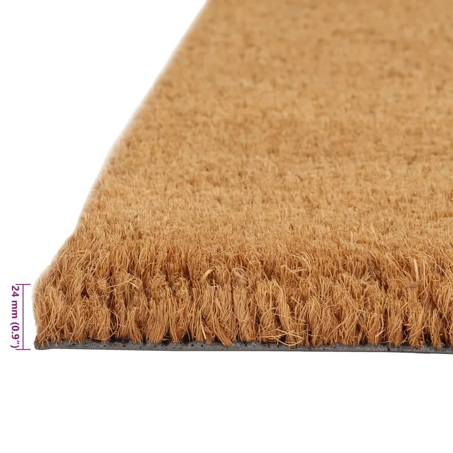 Tapis de porte 2 pcs naturel 40x60 cm fibre de coco touffeté - 6