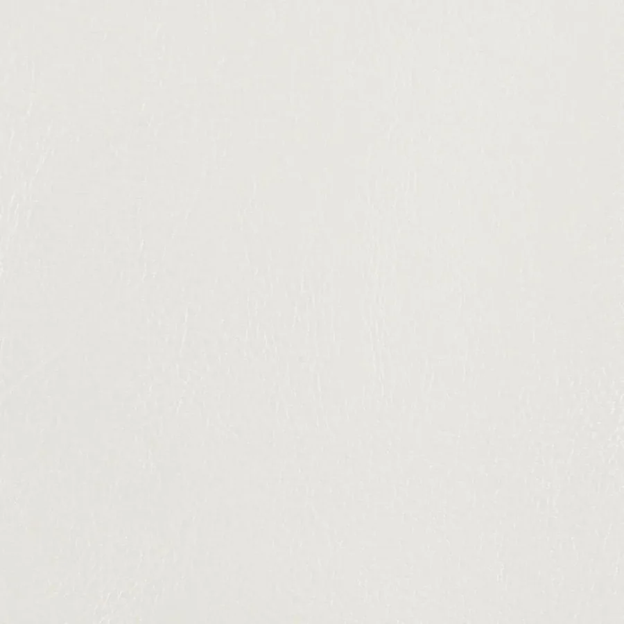 Fauteuil avec repose-pied blanc similicuir - 7
