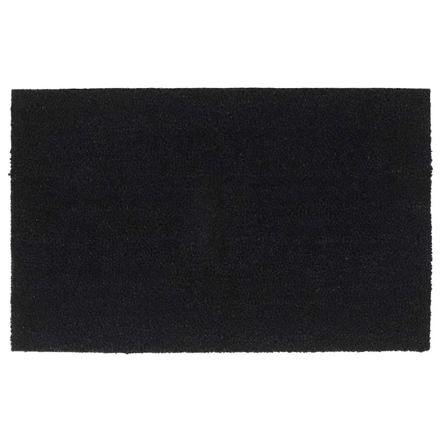 Tapis de porte noir 50x80 cm fibre de coco touffeté