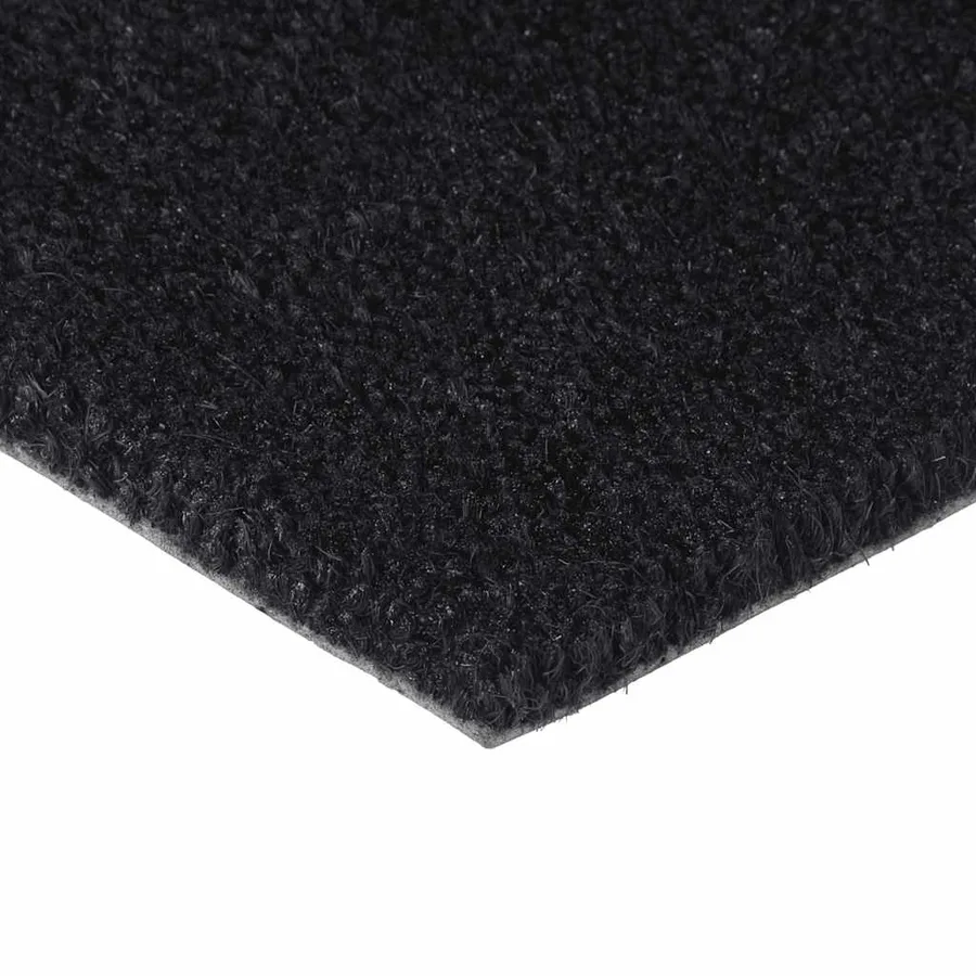 Tapis de porte noir 50x80 cm fibre de coco touffeté - 3