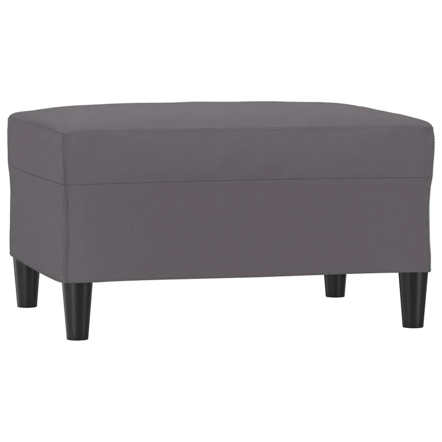 Ensemble de canapés 4 pcs avec coussins Gris Similicuir - 6