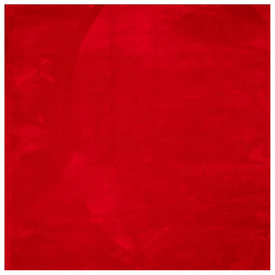 Tapis HUARTE à poils courts doux et lavable rouge 160x160 cm - 2