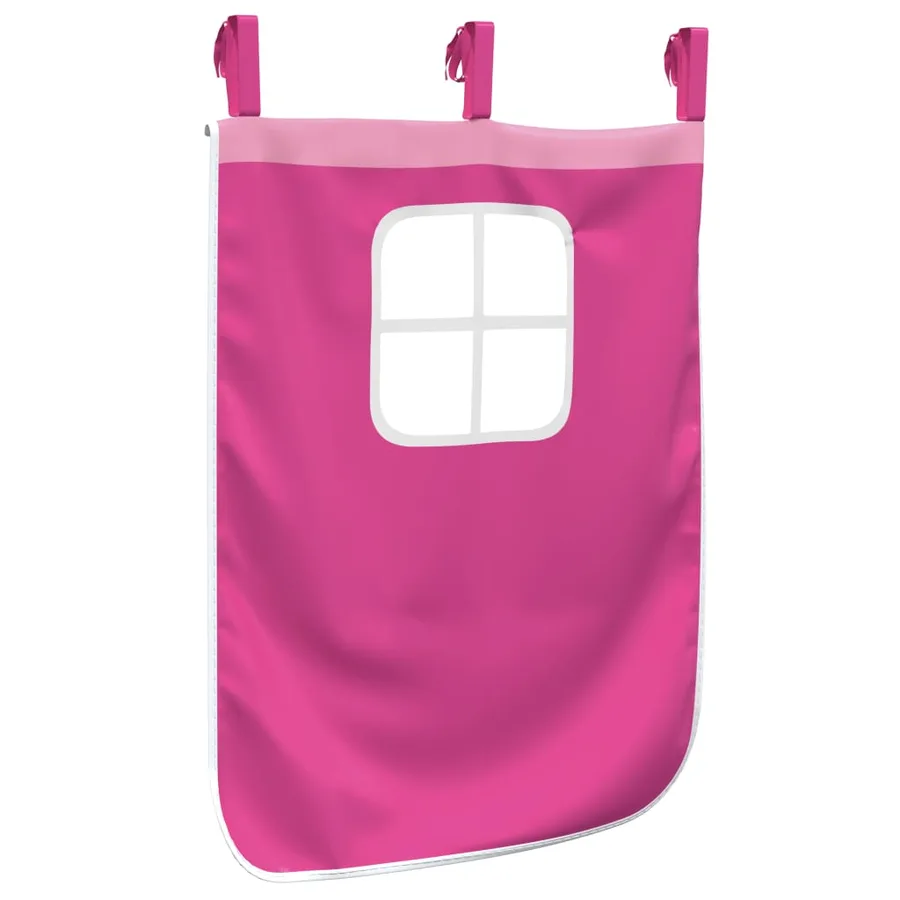Rideaux pour lit mezzanine rose polyester - 9