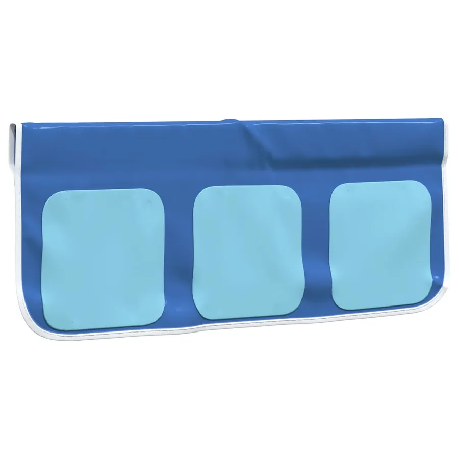 Rideaux pour lit mezzanine avec tunnel bleu polyester - 11