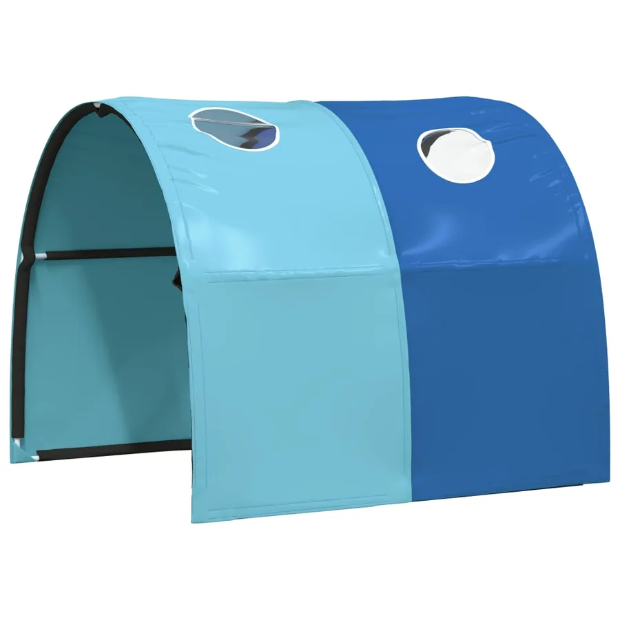 Rideaux pour lit mezzanine avec tunnel bleu polyester - 14