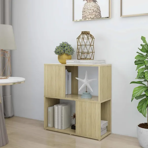 Bibliothèque Chêne sonoma 60x24x63 cm bois d'ingénierie