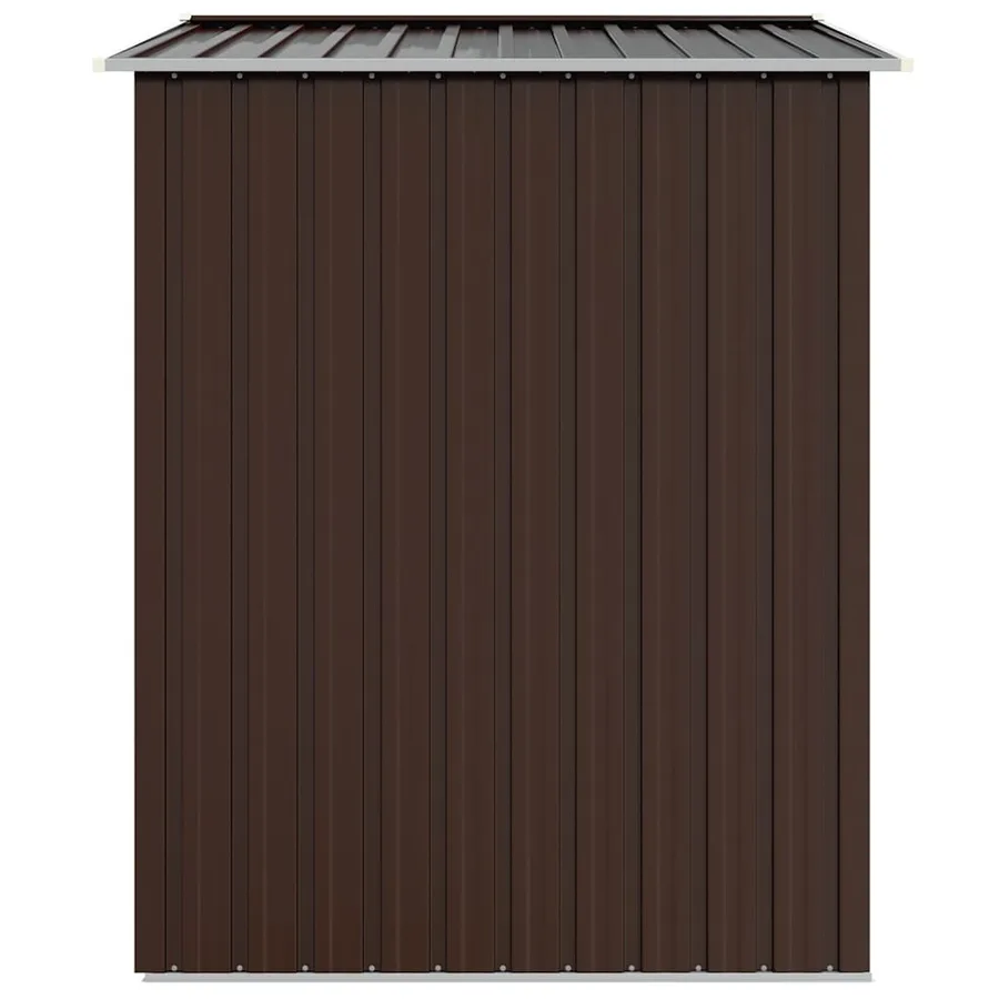 Abri de jardin Marron 205x129x183 cm Métal galvanisé - 5