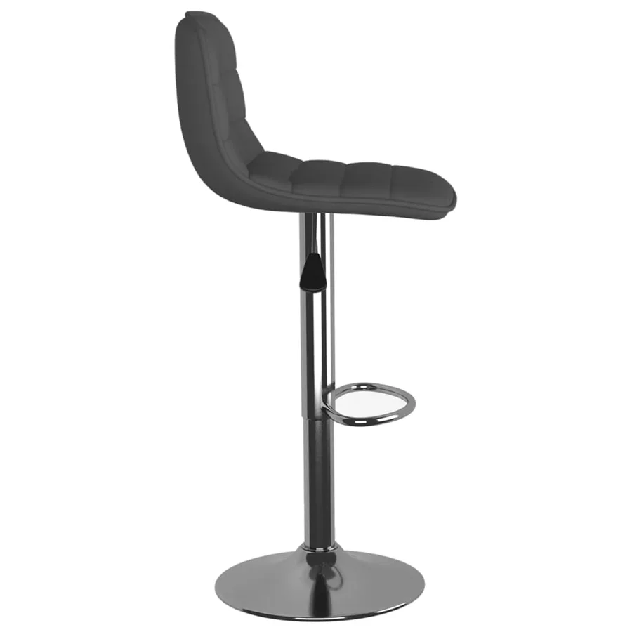 Tabourets de bar lot de 2 gris foncé tissu - 5