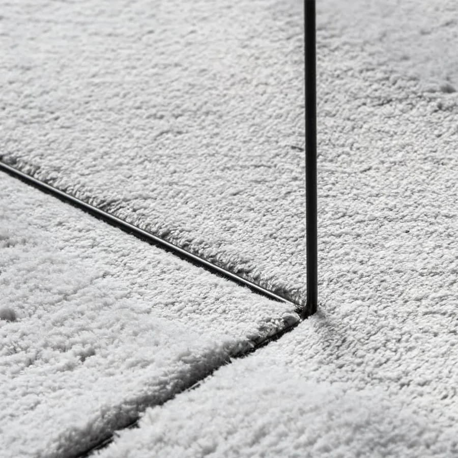 Tapis HUARTE à poils courts doux et lavable gris 200x280 cm - 8