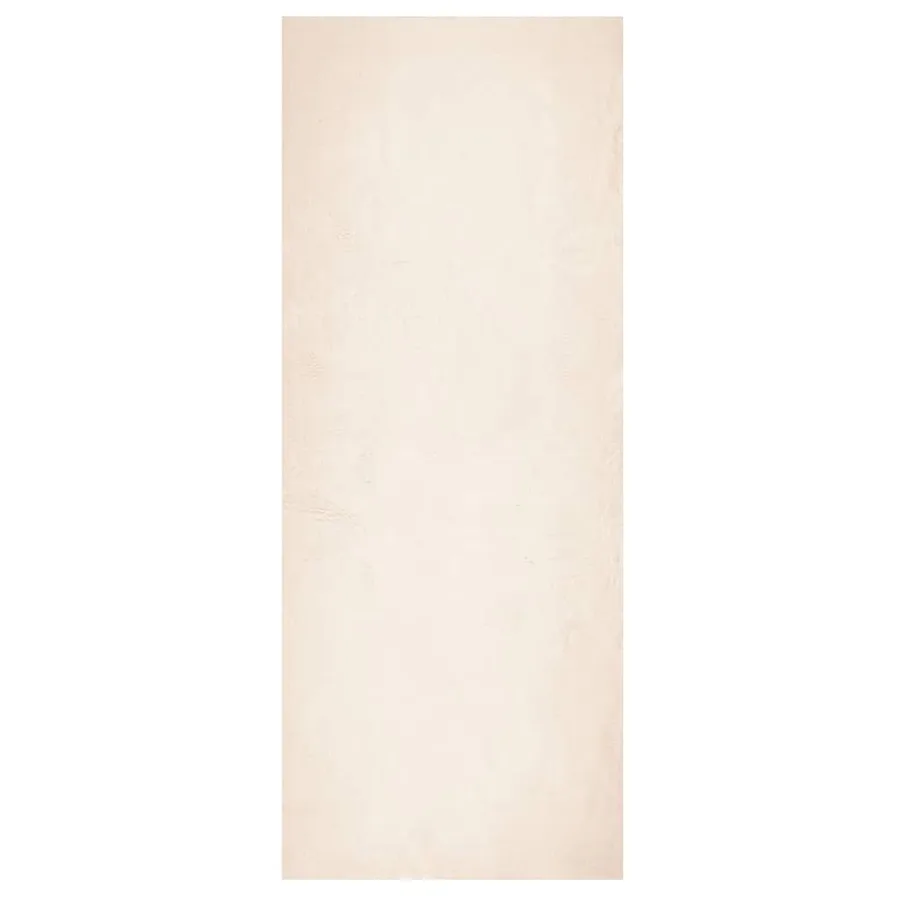 Tapis HUARTE à poils courts doux et lavable beige 80x200 cm - 2