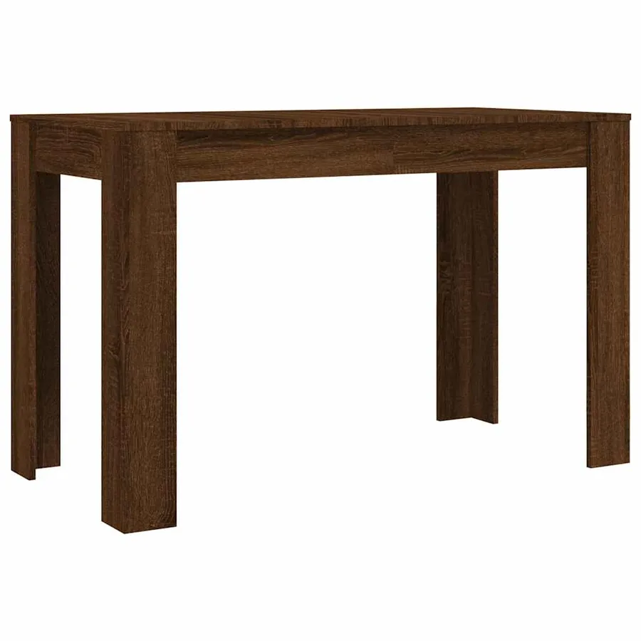 Table à dîner Chêne marron 120x60x76 cm bois d'ingénierie - 2