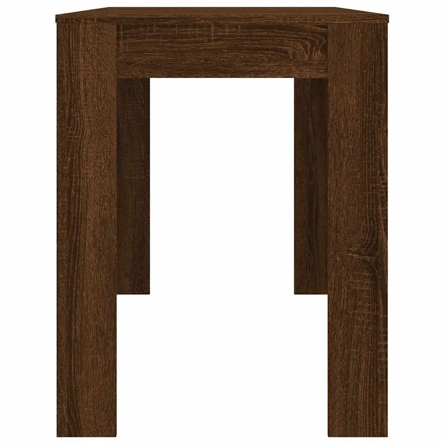 Table à dîner Chêne marron 120x60x76 cm bois d'ingénierie - 5