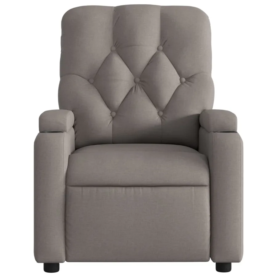 Fauteuil inclinable Taupe Tissu - 6