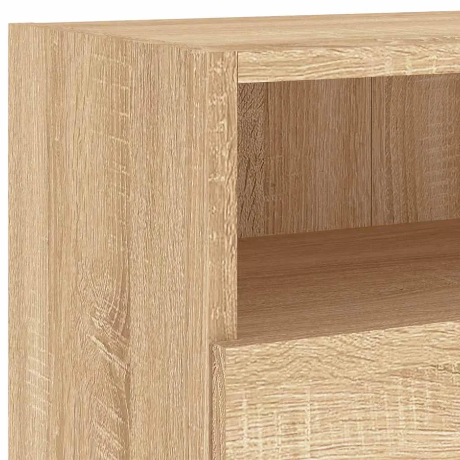 Meubles TV muraux 2pcs chêne sonoma 100x30x30cm bois ingénierie - 10