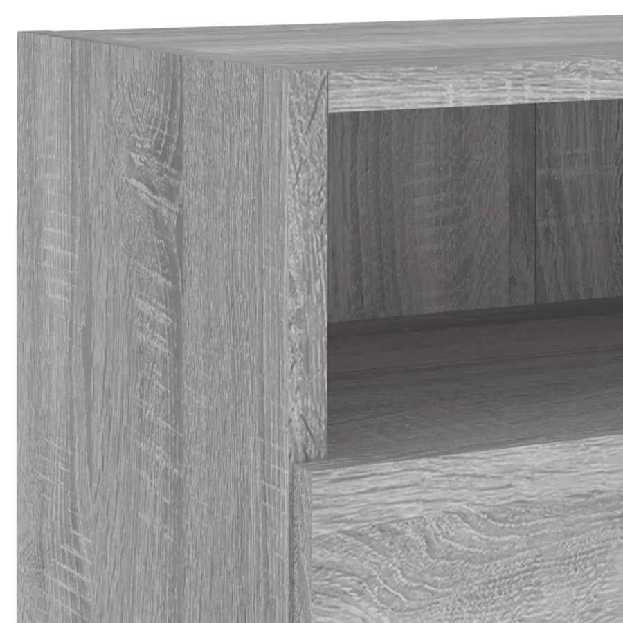 Meubles TV muraux 2pcs sonoma gris 80x30x30cm bois d'ingénierie - 11