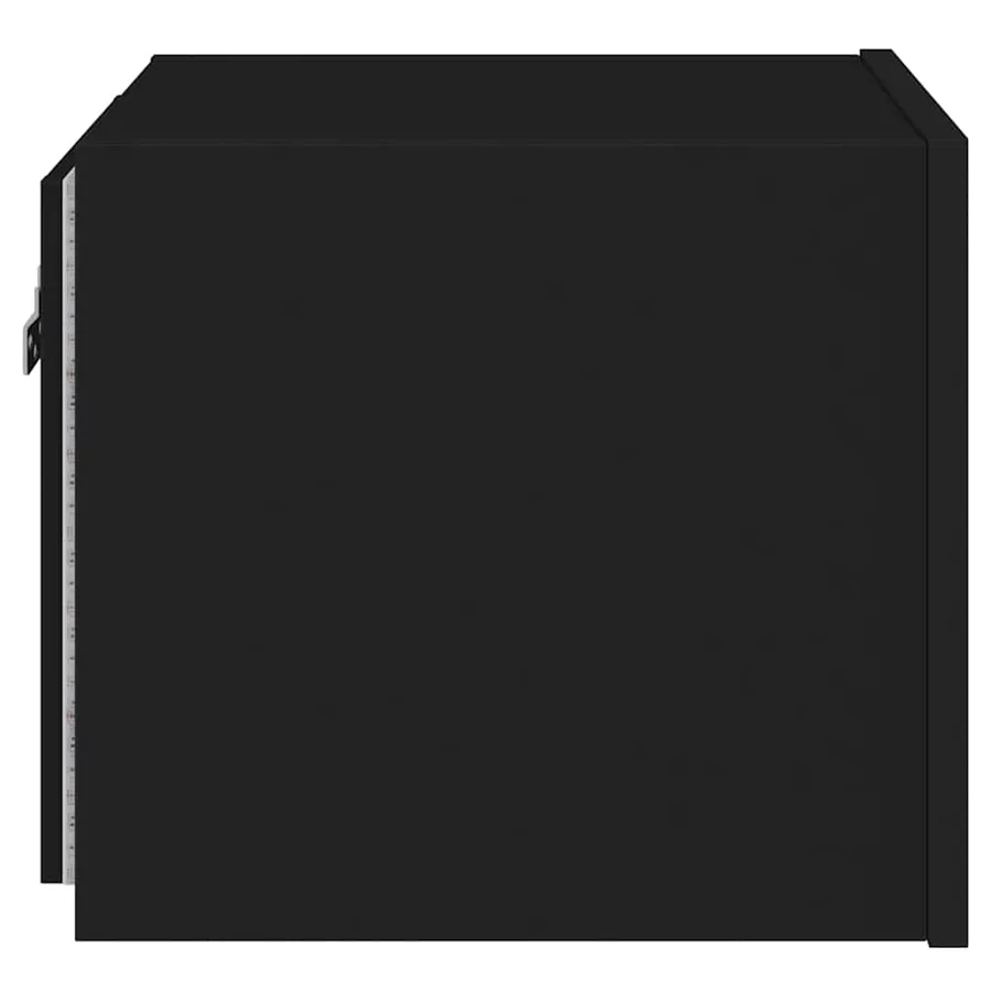 Meubles TV muraux avec lumières LED 2 pcs noir 30,5x35x30 cm - 11