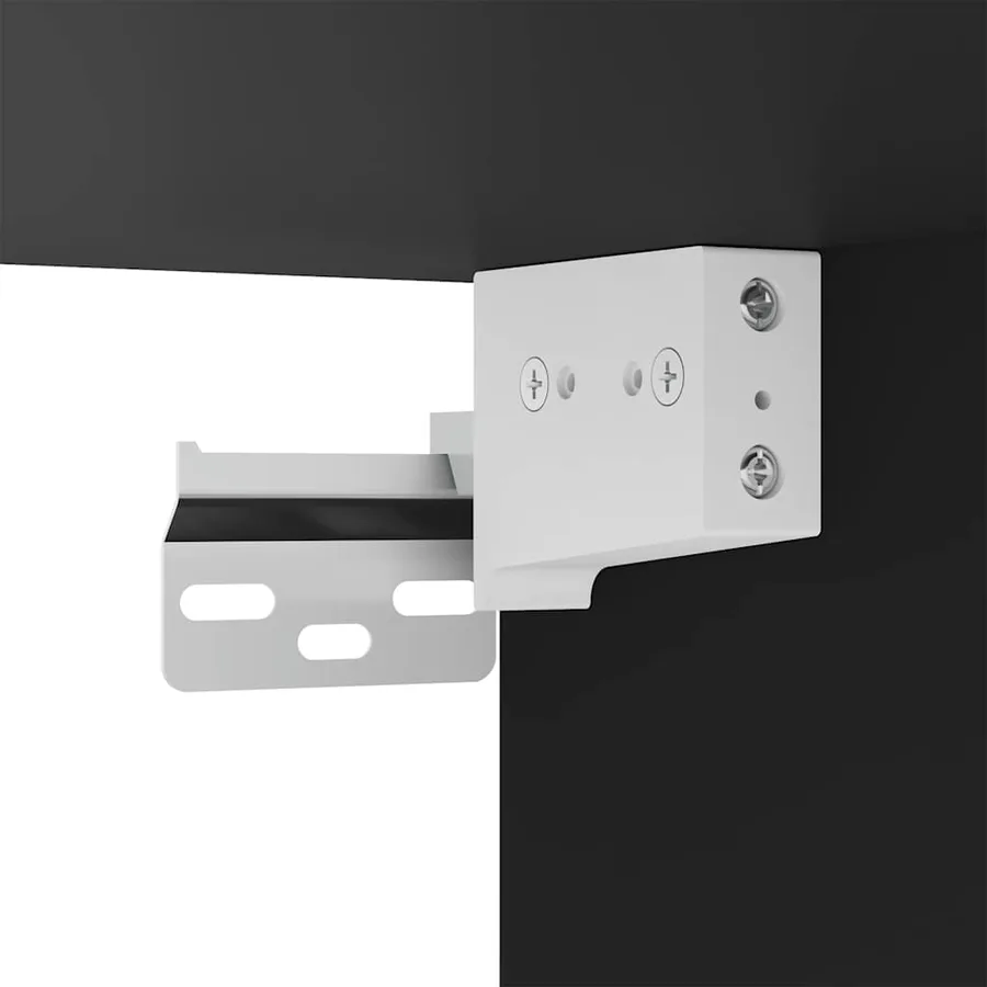 Meubles TV muraux avec lumières LED 2 pcs noir 30,5x35x30 cm - 16