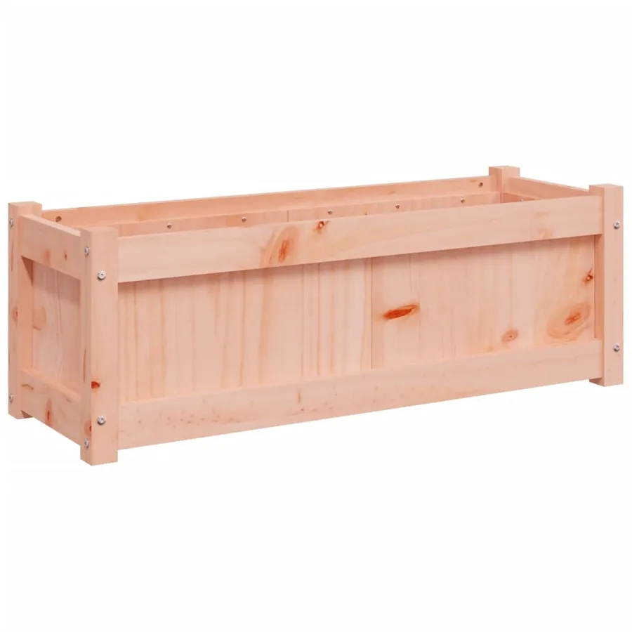 Jardinière 90x31x31 cm bois massif douglas - 7