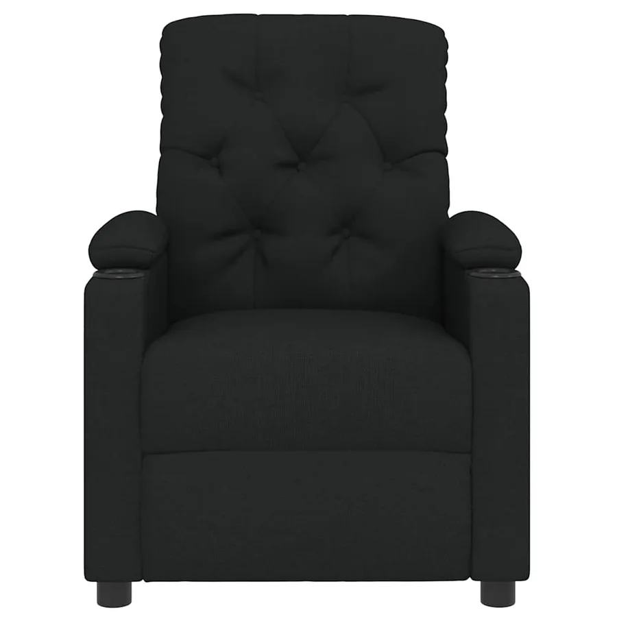 Fauteuil de massage Noir Tissu - 4