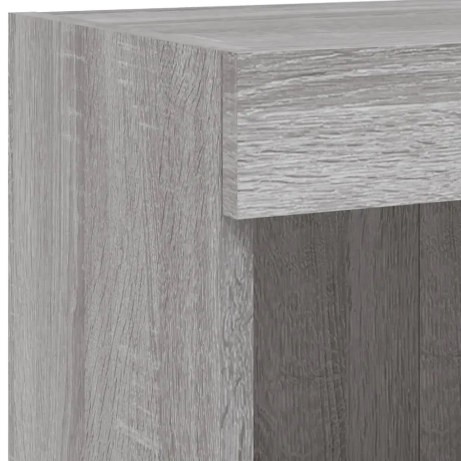 Meuble TV avec lumières LED sonoma gris 100x30x30 cm - 13