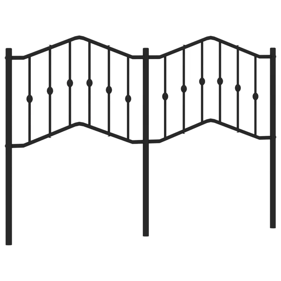 Tête de lit de remplacement métal noir 140 cm - 2