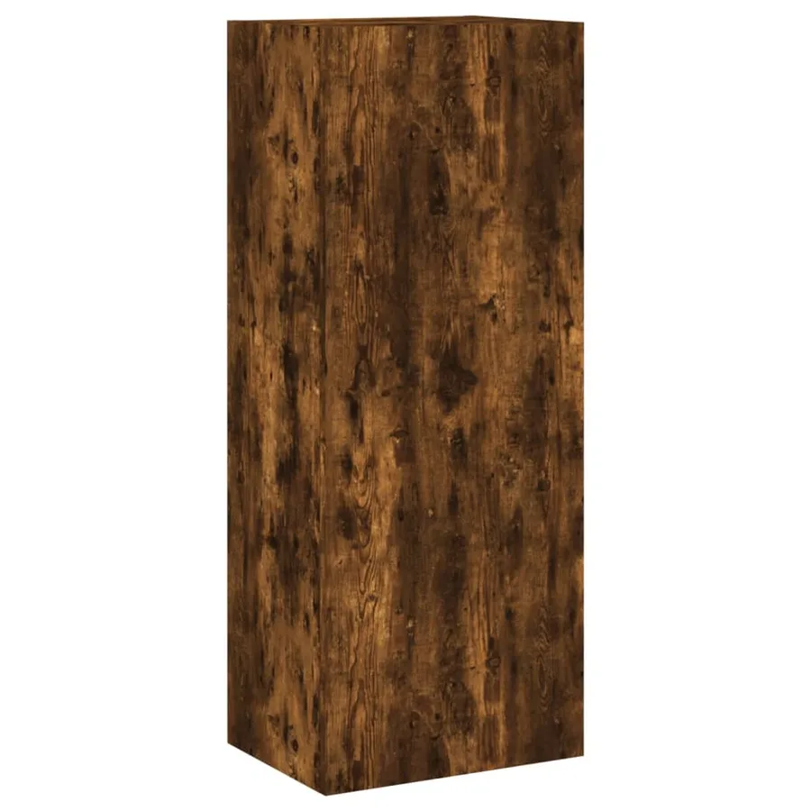 Unités murales TV 5 pcs chêne fumé bois d'ingénierie - 8