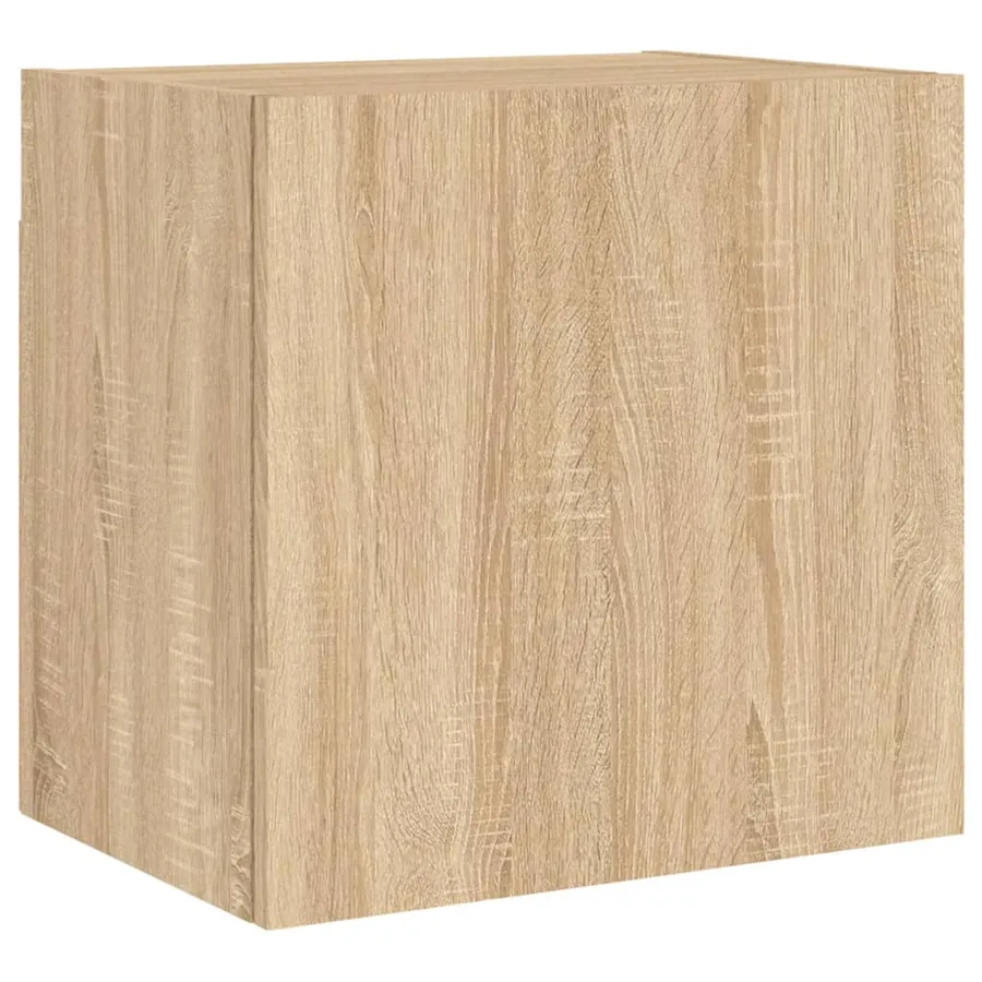 Unités murales TV 4 pcs chêne sonoma bois d'ingénierie - 7