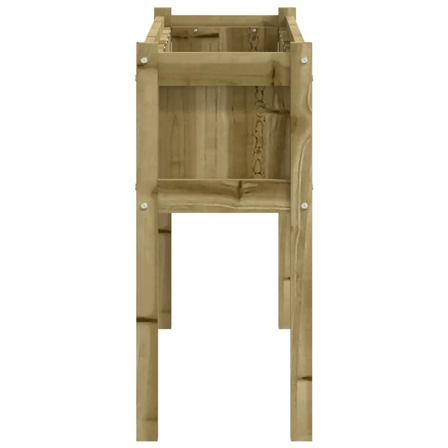 Jardinières 2 pcs avec pieds bois de pin imprégné - 6