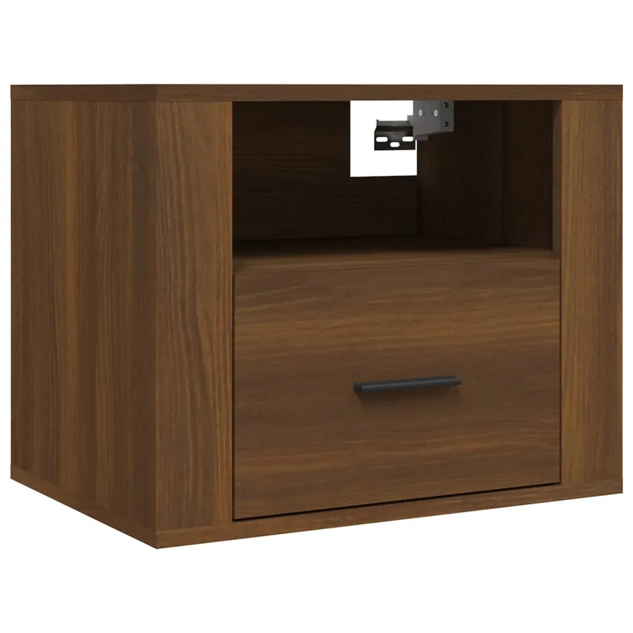 Tables de chevet murales 2 pcs Chêne marron 50x36x40 cm - 5
