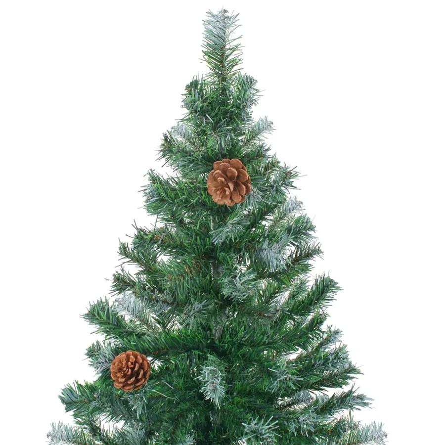 Arbre de Noël artificiel avec pommes de pin 210 cm - 3