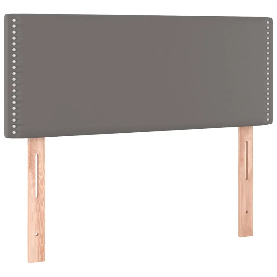 Tête de lit à LED Gris 80x5x78/88 cm Similicuir - 4