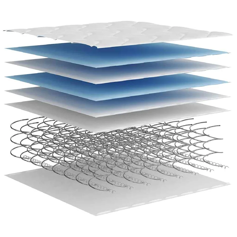 Matelas à ressorts bonnell moyen 180x200 cm - 8