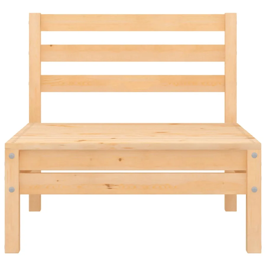 Salon de jardin 4 pcs Bois de pin massif - 7