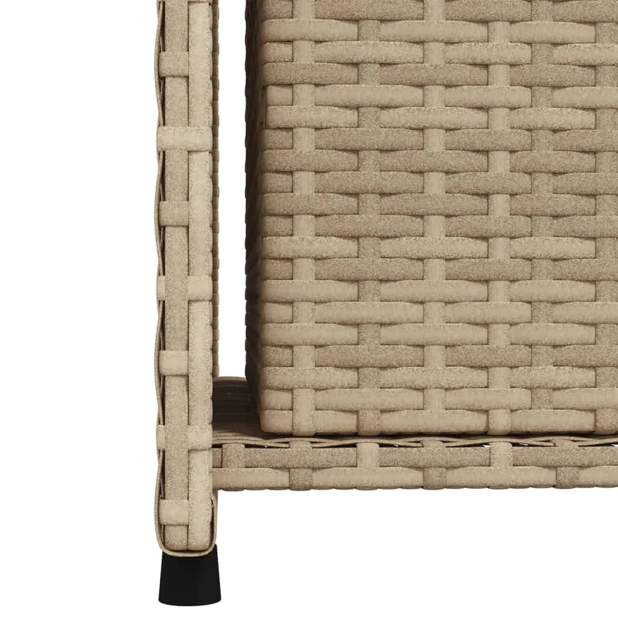 Armoire de rangement de jardin beige 50x55x115cm résine tressée - 10