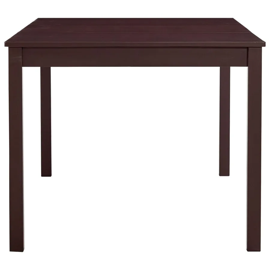 Table à manger Marron foncé 180x90x73 cm Bois de pin - 3