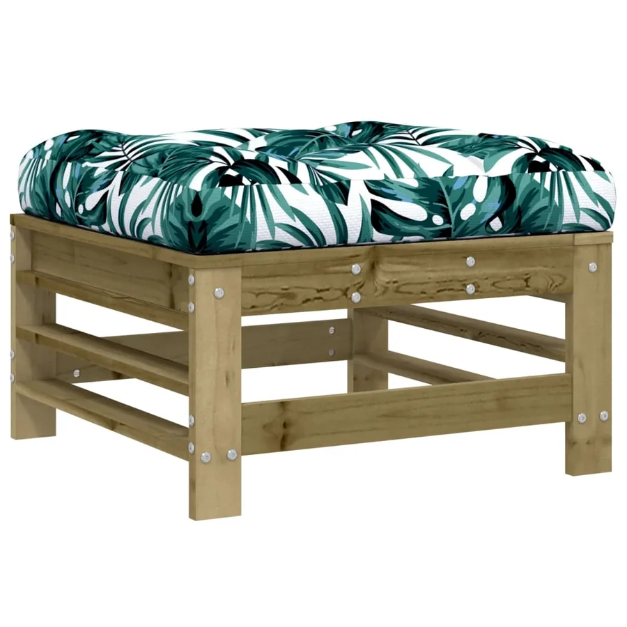 Salon de jardin 7 pcs avec coussins bois de pin imprégné - 6