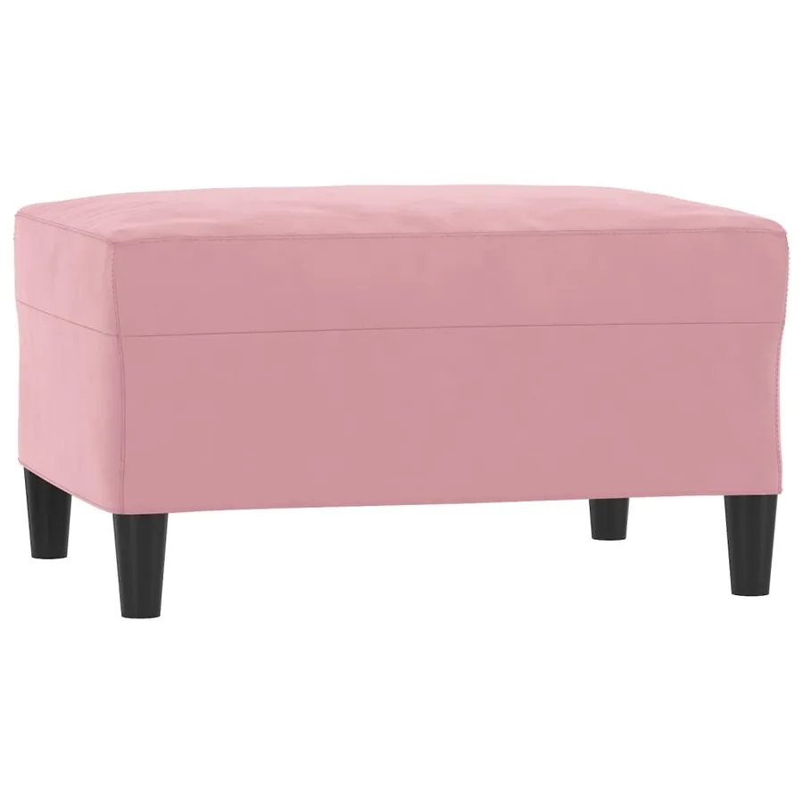 Ensemble de canapés 3 pcs avec coussins Rose Velours - 5