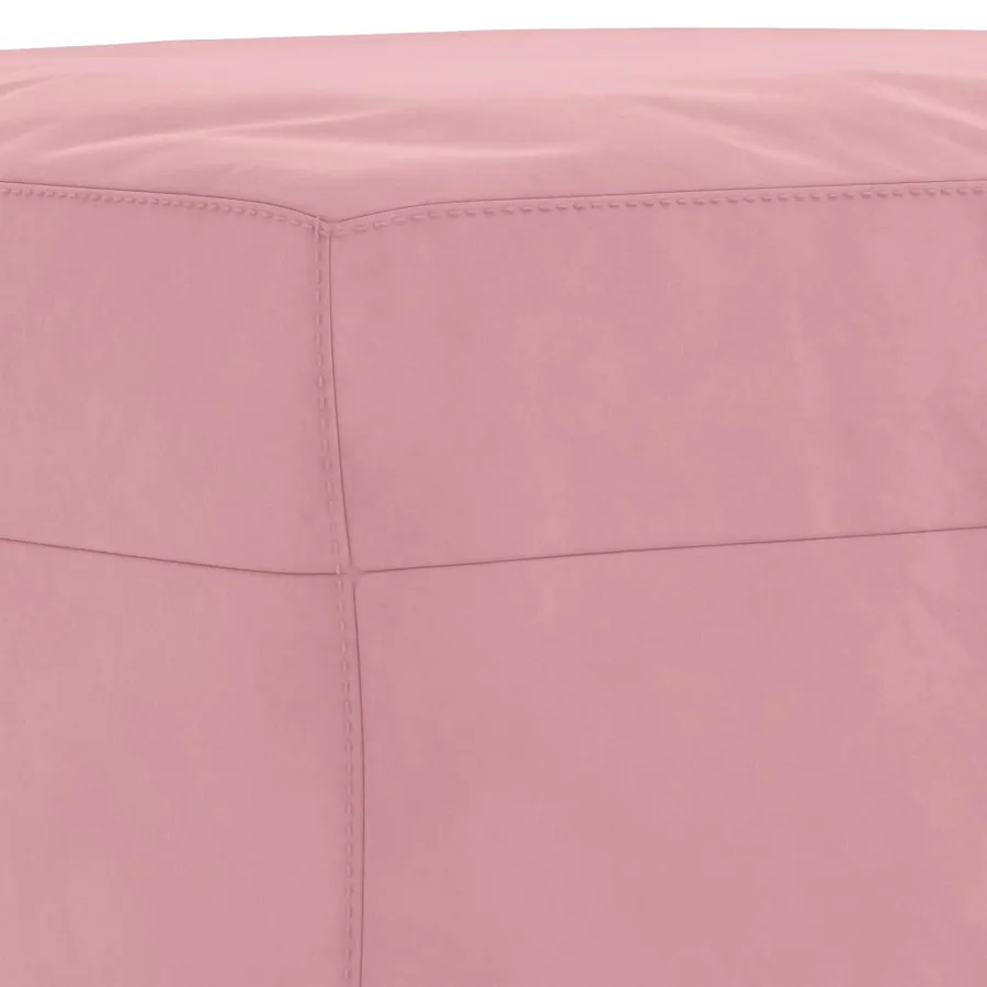Ensemble de canapés 3 pcs avec coussins Rose Velours - 7
