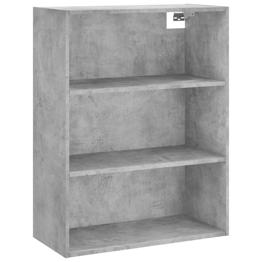 Buffet haut Gris béton 69,5x34x180 cm Bois d'ingénierie - 5