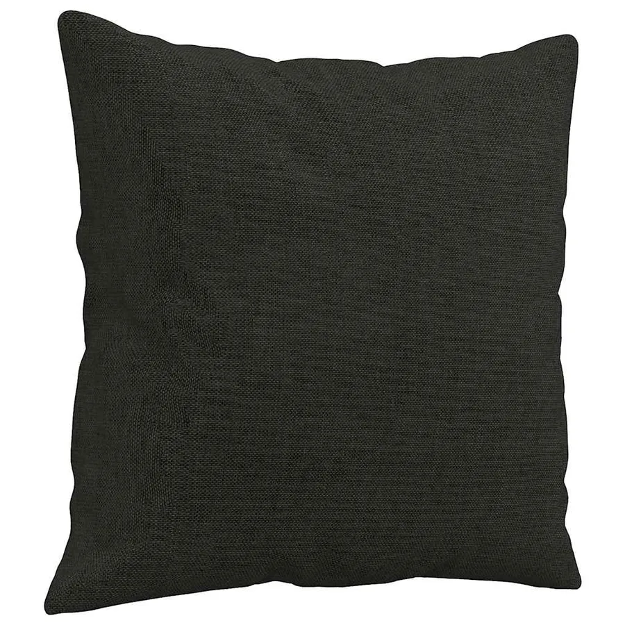 Canapé 3 places avec oreillers décoratifs noir 180 cm tissu - 6