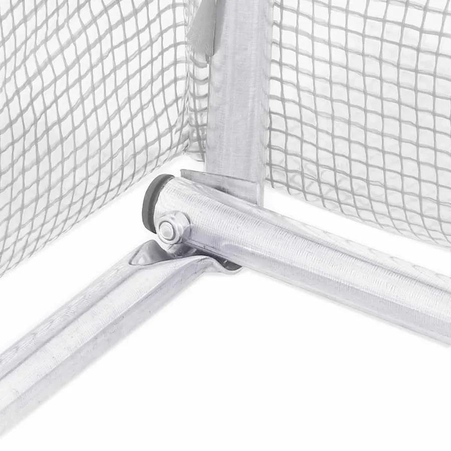 Serre avec cadre en acier blanc 32 m² 16x2x2 m - 11
