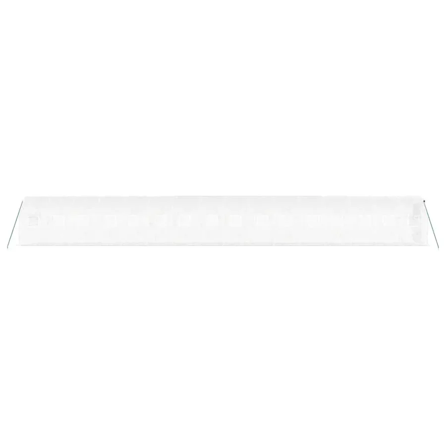 Serre avec cadre en acier blanc 32 m² 16x2x2 m - 5