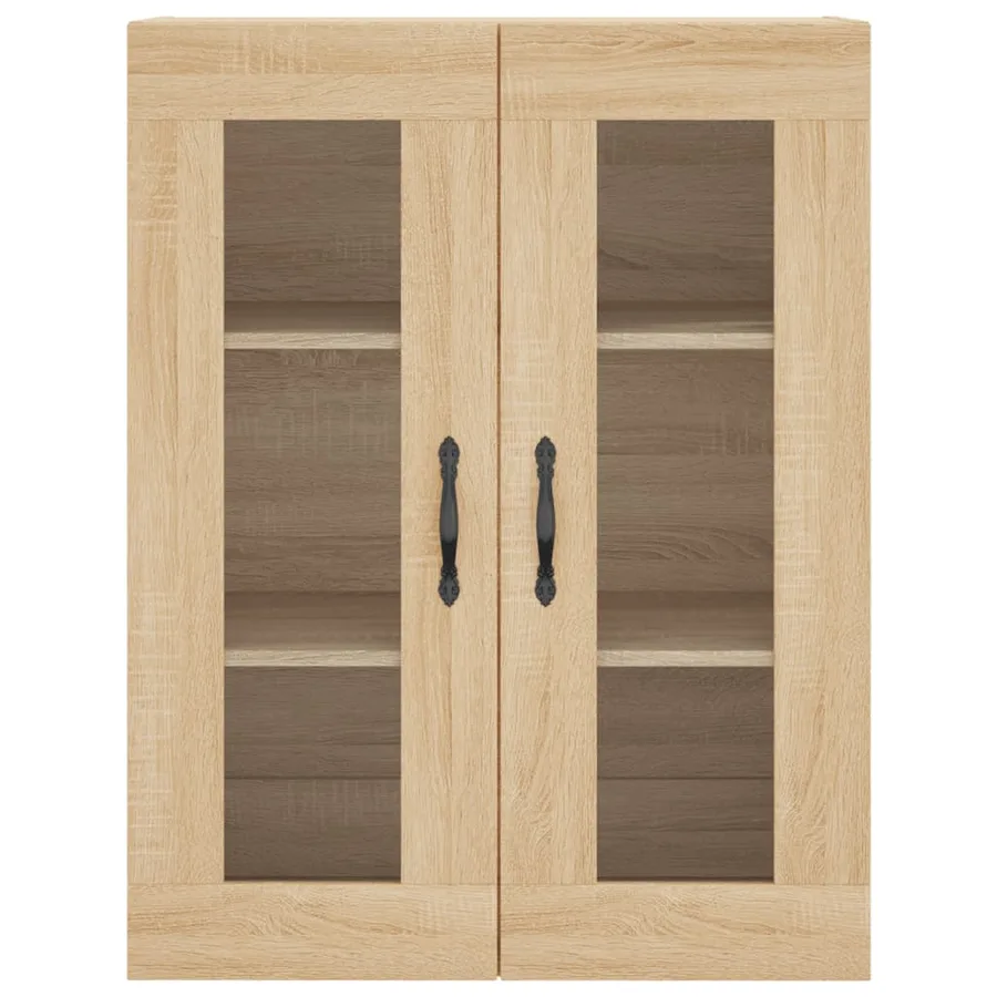 Buffet haut Chêne sonoma 69,5x34x180 cm Bois d'ingénierie - 6