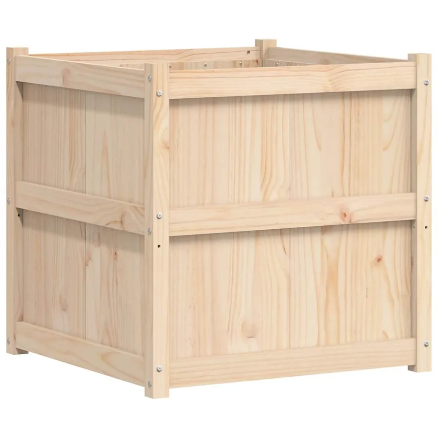Jardinière d'extérieur 70x70x70 cm bois de pin massif - 2