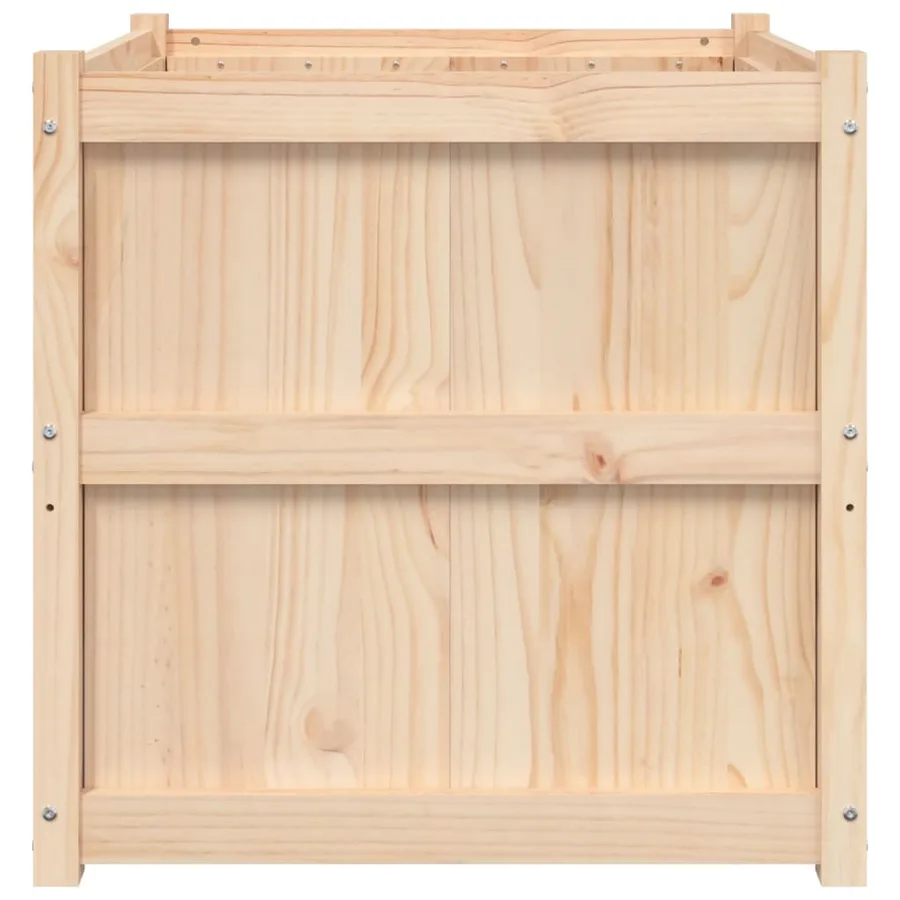 Jardinière d'extérieur 70x70x70 cm bois de pin massif - 5